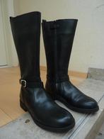 NIEUW  - Lederen laarzen Geox - maat 36, Kleding | Dames, Schoenen, Hoge laarzen, Zwart, Nieuw, Ophalen