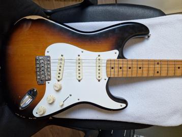 Fender Stratocaster Road Worn 50s Sunburst 2 tone, Muziek en Instrumenten, Ophalen, Gebruikt, Solid body, Fender