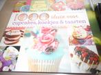 1000 cupcakes,koekjes en taarten 320 pagina's, Hobby & Loisirs créatifs, Confection de Gâteaux & Cupcakes, Comme neuf, Gâteaux et Tartes