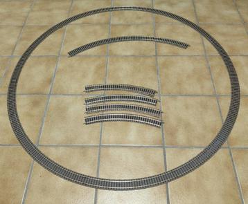 12+4 x Fleischmann 6125 H0 Gebogen rail 420 mm Profi-rails beschikbaar voor biedingen