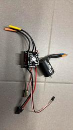 1/10 motor en ontvanger quicrun nieuw, Ophalen, Zo goed als nieuw