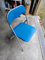 chaises pliantes, Métal, Enlèvement, Utilisé, Bleu