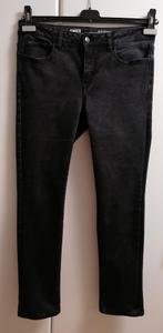 Zwart afgewassen jeansbroek Ginger fitted straight, 38-32, Comme neuf, Noir, Enlèvement ou Envoi