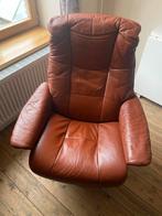 Stressless leren zetel met voetsteun, Ophalen, Minder dan 75 cm, Leer, Zo goed als nieuw