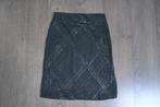 Jupe mi-longue noir et brillante - jupe de fête - taille 38, Maat 38/40 (M), Zwart, Ophalen of Verzenden, Zo goed als nieuw