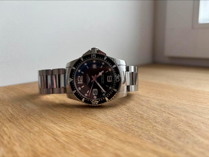 Longines hydroconquest 41mm automatique, Handtassen en Accessoires, Horloges | Heren, Zo goed als nieuw, Polshorloge, Overige merken
