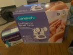 Lansinoh dubbele elektrische borstkolf met omnibionta kado, Enlèvement, Comme neuf, Tire-lait