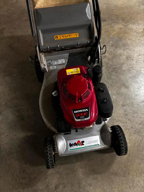 Kaaz LM5360 Honda motor, Tuin en Terras, Grasmaaiers, Zo goed als nieuw, Benzine-grasmaaier, 50 cm of meer, Cirkelmaaier, Opvangzak