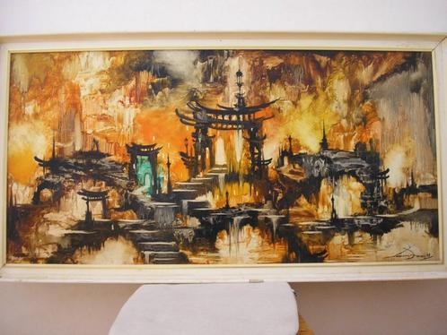 Schilderij Oosters Droompark dat is onze benaming, Antiek en Kunst, Kunst | Schilderijen | Modern, Ophalen