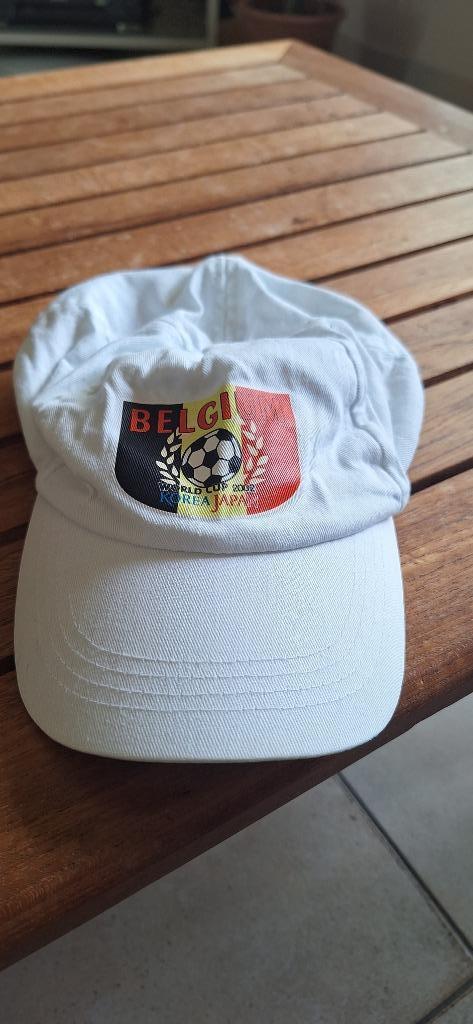 Petje Belgium Rode Duivels WK 2002 Korea-Japan., Verzamelen, Sportartikelen en Voetbal, Zo goed als nieuw, Pet of Muts, Ophalen of Verzenden