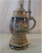 Mooie Antieke muzikale Bierkruik - 21cm, Ophalen of Verzenden