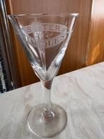 Bitter Jacques ( Neefs Antwerpen ) glas gezuurd, Ophalen of Verzenden, Zo goed als nieuw, Glas of Glazen, Overige merken