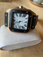 Horloge santos XL full automatisch, Verzenden, Zo goed als nieuw, Zwart