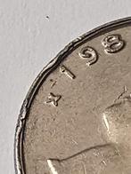 1frank 1988 VL met misslag in de randen type Ceres Boudewijn, Ophalen of Verzenden, Losse munt
