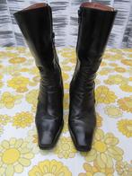 Halfhoge laarzen maat 36, Enlèvement ou Envoi, Porté, Bottes hautes, Noir