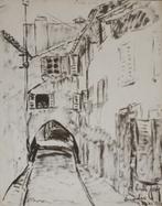 Estelle Juste (1894-1962): Antibes 1929 (38 x 48 cm), Ophalen of Verzenden