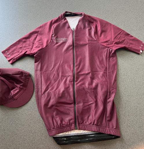 Bioracer Cycling Jersey + Cap - Burgundy - Size 3/M - NEW !, Kleding | Heren, Sportkleding, Nieuw, Hardlopen of Fietsen, Maat 52/54 (L)
