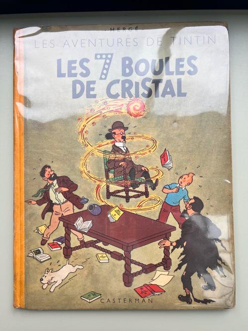 Tintin - les 7 boules de cristal eerste druk., Boeken, Stripverhalen, Zo goed als nieuw, Ophalen