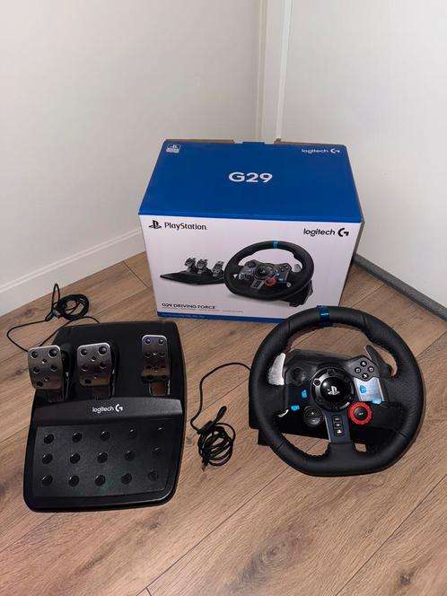 Logitech G29 racing stuur, Games en Spelcomputers, Spelcomputers | Sony Consoles | Accessoires, Zo goed als nieuw, PlayStation 3