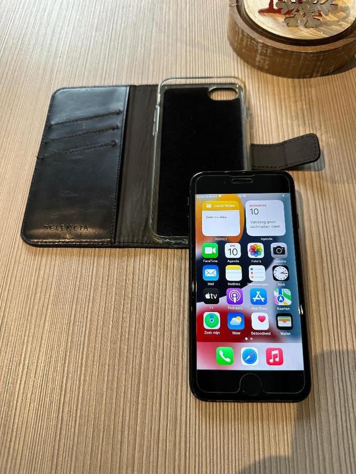 iPhone 7, matzwart, 128 GB, Telecommunicatie, Mobiele telefoons | Apple iPhone, Zo goed als nieuw, 128 GB, Zonder abonnement, Zonder simlock