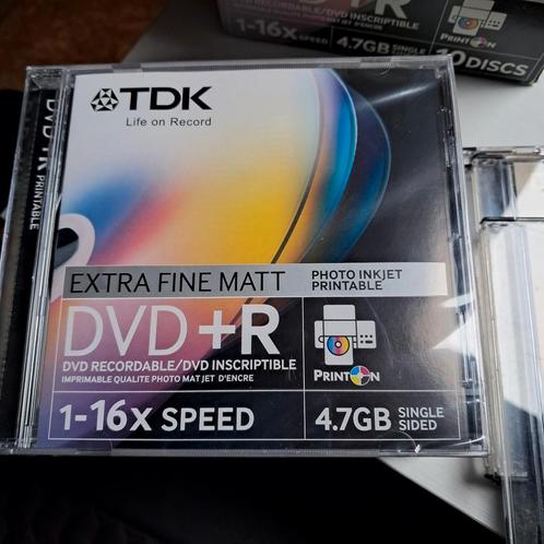TDK DVD+R 4.7GB 16X 10PK Jewelcase, Computers en Software, Beschrijfbare discs, Nieuw, Dvd, Ophalen of Verzenden