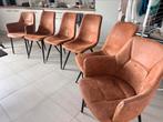 Tafel met 6 stoelen., Huis en Inrichting, Stoelen, Ophalen, Zo goed als nieuw, Bruin, Vijf, Zes of meer stoelen