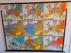 Oude schoolkaart Europa, Antiek en Kunst, Antiek | Schoolplaten, Ophalen, Geschiedenis
