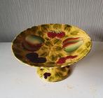 Prachtige Sarreguemines fruitschaal majolica/barbotine, Ophalen of Verzenden