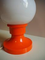 Oranje Space Age tafel lampje, 1970s, Zo goed als nieuw, Glas, Minder dan 50 cm, Ophalen