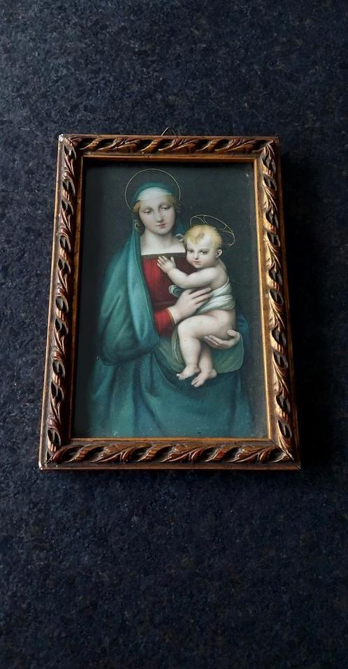 Cadre « Madonna del Granduca » - Raffaello Sanzio Raphael, Antiquités & Art, Antiquités | Objets religieux, Enlèvement ou Envoi