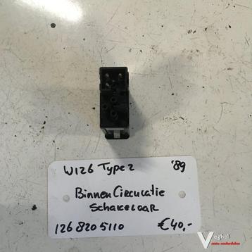 Mercedes W126 1989  Type 2 Binnen circulatieschakelaar beschikbaar voor biedingen