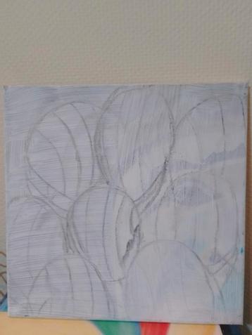 Work in Time, Schilderij op canvasdoek op acrylbasis beschikbaar voor biedingen