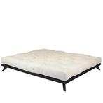 Laag bed - Karup futonbed Senza naturel 180x200cm, Deux personnes, Noir, 180 cm, Bois