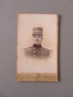 militaire foto CDV  1890 - 1914 Charles Coppée Brussel, Verzamelen, Verzenden, Overige soorten, Foto of Poster