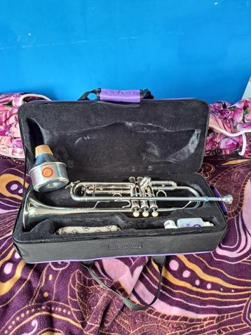 SML TP500S ARGENTÉ, Enlèvement ou Envoi, Comme neuf, Trompette en si bémol, Avec valise