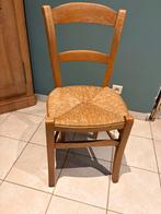 Lot de 6 chaises en chêne assise osier, Antiquités & Art, Enlèvement