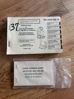 US M25A1 tanker gas mask manual & decector papers, Enlèvement ou Envoi