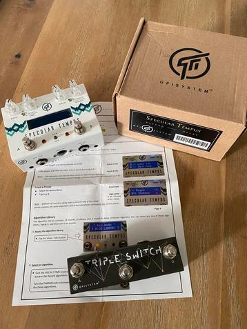 Gfi - Specular Tempus delay reverb fender + triple switch beschikbaar voor biedingen