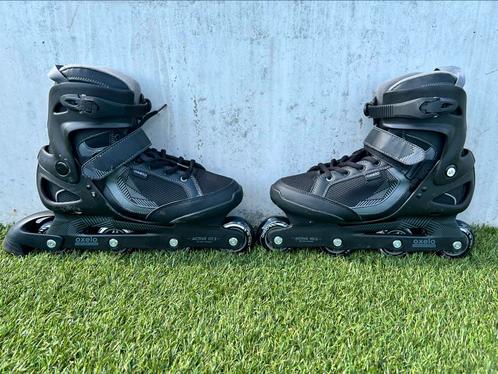 Rollerblades zwart - Oxelo - new roller fit 3 man - maat 46, Sport en Fitness, Skeelers, Zo goed als nieuw, Ophalen of Verzenden