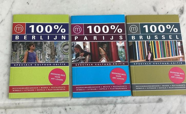 REISGIDS 100% - Brussel - Parijs - Berlijn, Boeken, Reisgidsen, Zo goed als nieuw, Reisgids of -boek, Europa, Overige merken, Ophalen of Verzenden