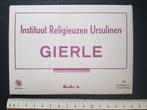 Mapje met 12x postkaart Gierle Instituut Ursulinen Reeks 2, Ophalen of Verzenden, 1960 tot 1980, Ongelopen, Antwerpen