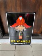 Emaille bord Spa Monopole 40x60cm, Antiek en Kunst, Ophalen