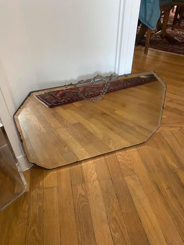 Miroir retro vintage ancien avec chaine  beschikbaar voor biedingen