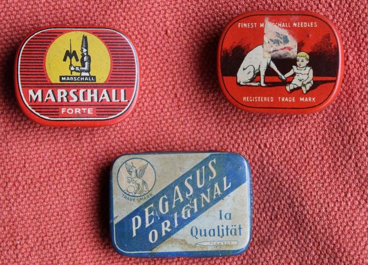 3 boîtes d'aiguilles pour gramophone, TV, Hi-fi & Vidéo, Tourne-disques, Utilisé, Pièce tourne-disques, Enlèvement ou Envoi