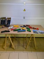 Veel treinen, auto's, rails, Mehano-transformator, Hobby en Vrije tijd, Ophalen of Verzenden, Gebruikt, Rails