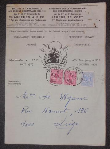 Tijdschrift - 1ste en 4e Regiment Jagers te Voet - 1975 beschikbaar voor biedingen