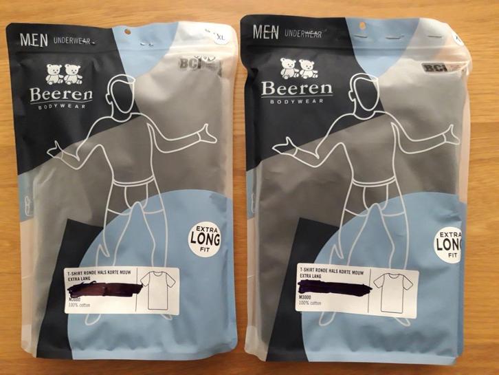 Beeren M3000 T-shirt XL heren extra lang.Prijs per 1 stuk, Kleding | Heren, T-shirts, Nieuw, Maat 56/58 (XL), Zwart, Ophalen of Verzenden