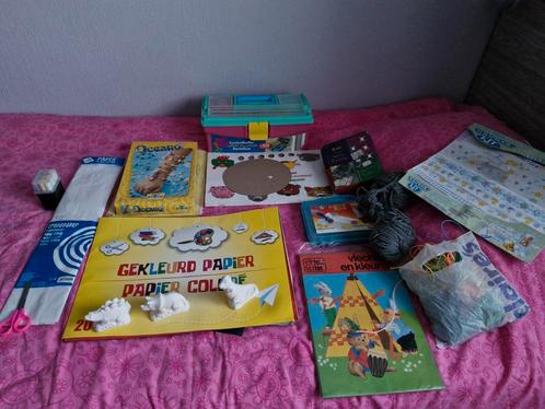Knutselpakket met onderandere gipsvormen,knutseldoos,kralen, Kinderen en Baby's, Speelgoed | Educatief en Creatief, Gebruikt, Ophalen of Verzenden