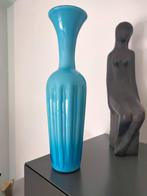 1960s 70s vintage vaas glas Empoli Italy ?, Maison & Meubles, Accessoires pour la Maison | Vases, Utilisé, Enlèvement ou Envoi