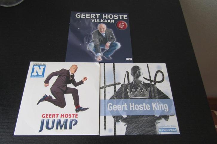 3 DVD's Geert Hoste + 1 CD Benidorm Bastards, Cd's en Dvd's, Dvd's | Cabaret en Sketches, Nieuw in verpakking, Ophalen of Verzenden